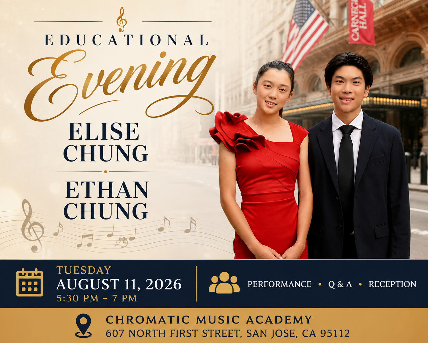 Educational Evening featuring Elise and Ethan Chung